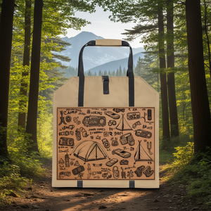Sac de camping et de randonnée en bois personnalisé pour gadgets - Product Image 3
