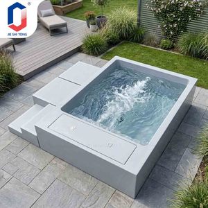 Piscine hors sol en fibre de verre, directement de l'usine, avec canapé et échelle, pour la famille, le jardin et les adultes. - Product Image 4