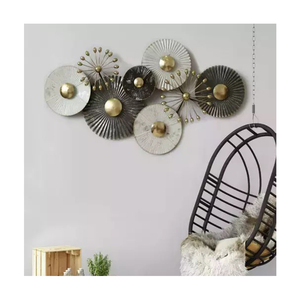 Hot Vantage Look métal Floral tenture murale décor multicolore intérieur et extérieur Art mural suspendu décor fleur métal décoration murale - Product Image 1