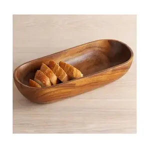 ชามแป้งไม้มะม่วงลึกขนาดใหญ่ดีไซน์ใหม่จากอินเดียสำหรับเสิร์ฟเป็นของขวัญทางธุรกิจ - Product Image 5