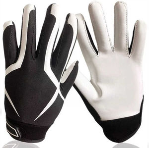 Gants de football américain de qualité supérieure, respirants, en polyester doux, antidérapants, sans silicone, personnalisables, faciles à porter, prix raisonnable - Product Image 3
