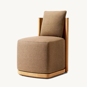 Un fauteuil de style moderne simple, adapté à une utilisation en extérieur, durable et de bonne qualité, fabriqué en bois de teck. - Product Image 4