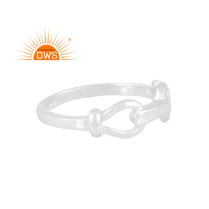 Última tendencia 925 anillo de banda de plata esterlina fina joyería personalizada para mujer regalo para su colección delicada - Product Image 1