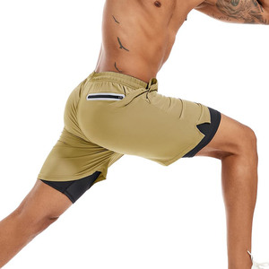 Short respirant à séchage rapide Logo personnalisé Short d'entraînement pour hommes Summer Fitness Sports Basketball Gym Mesh Shorts avec poche - Product Image 3