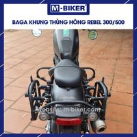 M-Biker Rebel 300 500 Moto : Bagages et sacoches latérales, cadre de boîte latérale avec porte-bagages arrière en option, fabrication CNC, pour transporter des objets