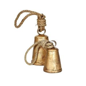 Cloche de Noël cloche de vache en métal carillon éolien suspendu pour la maison jardin balcon décor idéal pour la décoration de fête de noël du nouvel an - Product Image 5