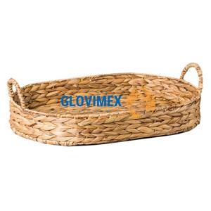 Hot New Item Water Hyacinth Food Dining <b>Trays</b> Decor Fruit <b>Candle</b> <b>Trays</b> Sustainable Woven Safe Home Storage Organizer - Product Image 1