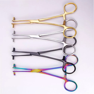 Professional Stainless Steel Body <b>Piercing</b> Forceps Rainbow Finish for Nose Septum Tragus <b>Ear</b> <b>Piercing</b> - Product Image 3