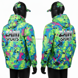 Veste coupe-vent pour femme en polyester doux 160GSM, design multicolore avec panneaux propres et options de logo par sublimation, veste pour femme - Product Image 5