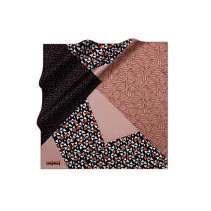 ผ้าโพกศีรษะและผ้าพันคอผ้าโพลีเอสเตอร์ลายดอกไม้ - Product Image 1