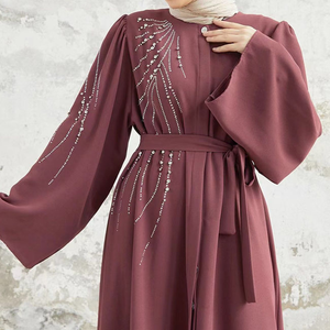 Vêtements islamiques Offre Spéciale à manches longues pour femmes Nouveau modèle Meilleure couleur Abaya pour femmes Vêtements traditionnels musulmans Accessoires - Product Image 3