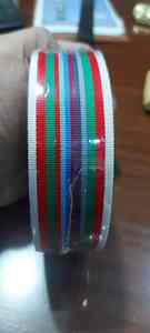 Ruban moiré sur mesure, best-seller OEM 2024, rubans de médailles à rayures classiques personnalisés, rubans de récompenses avec couleurs personnalisées - Product Image 2