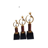 Trophées sportifs en métal durables en gros, coupes, plaques, gravure laser, logo personnalisé pour l'école, le collège, le football, le cricket