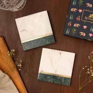 FAIZA CRAFT <b>Marble</b> <b>Coasters</b> Set Home Decor High Selling New Design Modern Luxury Eco-Friendly Table <b>Coasters</b> High Recommended - Product Image 1