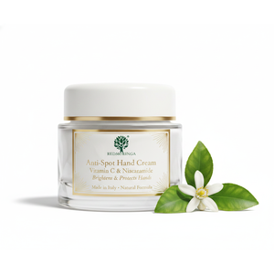 Crema de Manos Vegana Anti-Manchas Oscuras 50ml, Hidratación Profunda, Absorción Rápida, Marca Privada OEM, Fórmula Natural Italiana RedMoringa, Lavanda - Product Image 1