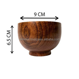 Bol en bois bol de service à salade de riz bol à soupe service alimentaire personnalisable pour une utilisation polyvalente et avec la meilleure qualité absolue - Product Image 6