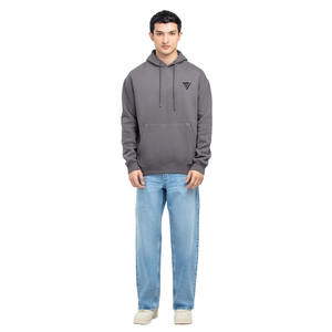 Sudadera con capucha holgada de gran tamaño de algodón pesado Sudadera con capucha informal elegante sin cremallera Sudadera con capucha de manga larga - Product Image 2
