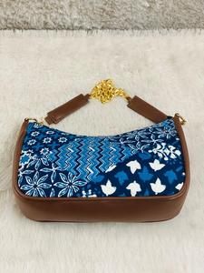 กระเป๋าชอปปิงผ้าควิลท์งานทำมือกระเป๋าผ้าฝ้ายพิมพ์ลายบล็อคกระเป๋า - Product Image 5