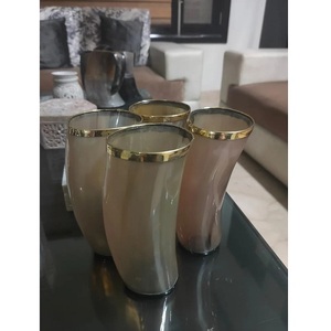 Taza de cuerno de búfalo Natural pulida a mano, taza única ecológica vikinga, taza de estilo Animal tallada en el Hogar disponible - Product Image 2