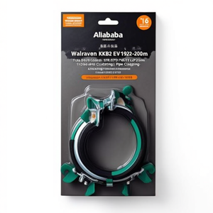 Collier de serrage Walraven KSB2 EV 192-200mm à deux feuilles en EPDM M8/M10, lot de 15 pièces pour fixation de tuyaux - Product Image 3
