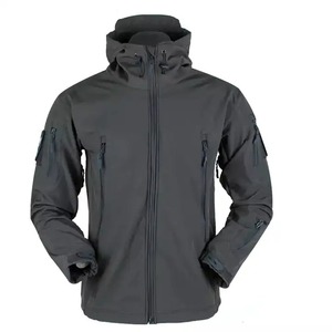 Vente en gros, camouflage personnalisé, randonnée, sweat à capuche extérieur étanche à séchage rapide, camping, veste coupe-vent respirante à fermeture éclair - Product Image 4