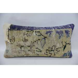 หมอน Kantha ลายวินเทจสีม่วง12X24นิ้วผ้าขนสัตว์เย็บปะติดปะต่อกันโมเสค Paisley paneled ทอเทคนิค - Product Image 1