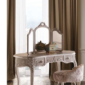 Nuevos productos Tocador de dormitorio con taburete hecho de madera maciza con muebles de madera de la mejor calidad - Product Image 3
