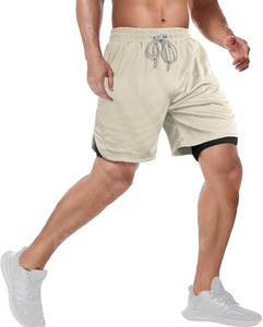 Shorts de compression pour hommes à prix avantageux, avec cordon de serrage à la taille, vêtements de sport pour la salle de sport, tenue de fitness, coupe ajustée, short d'entraînement - Product Image 4