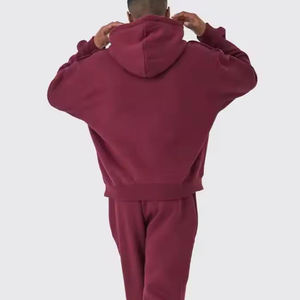 Sweat à capuche épais en éponge française 100% coton pour hommes, épaule tombante personnalisée, Streetwear 500gsm basiques, sweat à capuche surdimensionné, vente en gros - Product Image 2