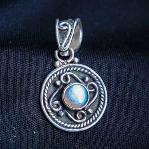 Sejal Creation Women's 925 Silver Fine Pendants Charms High Quality MOP <b>Stone</b> Bezel Setting Classic Anniversary Direct Factory - Product Image 1
