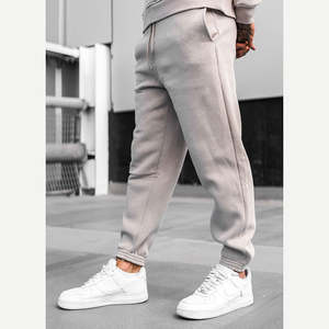 Nouvelle mode couleur unie poids lourd athlétique survêtement sport survêtement à capuche tissu 100% coton hommes survêtements - Product Image 2