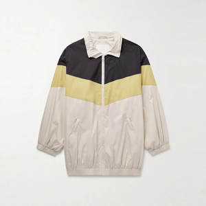 Ensemble de survêtement deux pièces pour homme 2026 de qualité supérieure, coupe-vent à fermeture éclair intégrale avec col multi-bandes, tenue de sport résistante au vent - Product Image 3