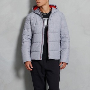 Veste d'hiver légère réversible pour homme OEM, imperméable, manches longues, chaude, à capuche, streetwear, doudoune - Product Image 1