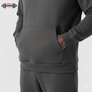 Sudaderas con Capucha de Poliéster/Algodón para Hombre, Ropa Deportiva, Conjuntos Deportivos de Invierno, Tallas Grandes, Impresión de Logotipos DTG, 2 Piezas - Product Image 5