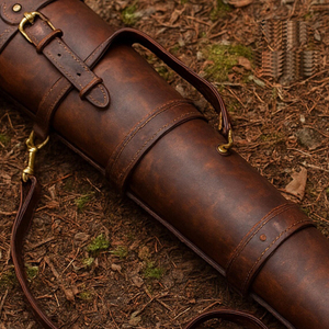 Premium Handcrafted Leather Tactical Gun Case for Hunting & Shooting High Pressure <b>Security</b> Use - Product Image 4