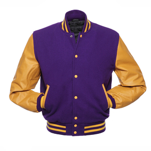 Chaquetas universitarias unisex con logotipo personalizado, abrigo de piel de vaca de calle alta, chaqueta de béisbol universitaria con nombre y número bordados para hombre - Product Image 3