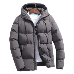 Nueva tendencia Hombres Chaqueta Puffer Venta al por mayor OEM Cremallera Chaqueta de invierno Fabricante 100% Algodón Con Capucha Elegante Chaqueta - Product Image 2
