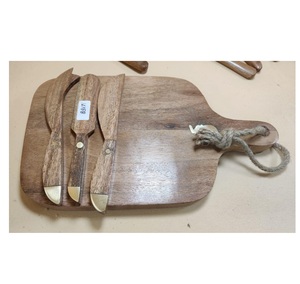 Proveedor de fábrica, tabla de cortar de madera, tabla de cortar de Acacia con mango, Decoración de mesa más vendida, forma rectangular - Product Image 2