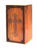 Venta al por mayor de urnas de cremación de madera hechas a mano de estilo americano moderno adulto hombre mujer funerario urnas decorativas - Product Image 3