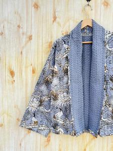 แจ็คเก็ตผ้าฝ้ายบุนวมวินเทจของผู้หญิงคอลเลคชั่นใหม่เสื้อโค้ทแบบมีกระดุมปักกลับด้านได้ไซส์ใหญ่พิเศษสำหรับฤดูใบไม้ร่วง - Product Image 4