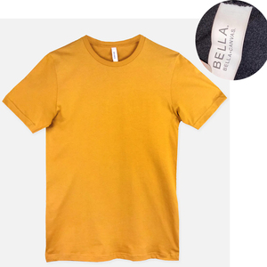 เสื้อยืดผู้ชาย Bella+Canvas ทรงเข้ารูป ผ้าผสมใยไผ่/ฝ้าย ระบายอากาศได้ดี ขายส่ง - Product Image 4
