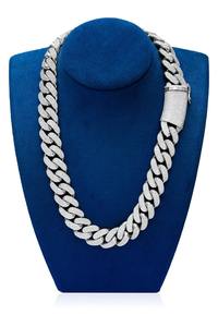 Precioso collar de moissanita chapado en oro de 10 quilates E Color corte brillante VVS2 claridad brillante Hip Hop joyería elegante exportación - Product Image 5