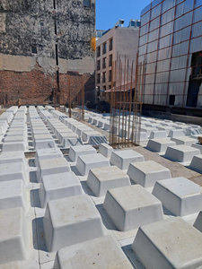 Vente en gros de coffrage pour dalles de béton gaufrées en fibre de verre 90x90x28cm pour les projets de construction - Product Image 4