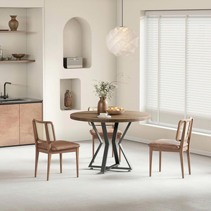 Pied de table moderne de 28 "pieds en métal robustes avec ventouses pour dessus en verre, en bois ou en marbre - Product Image 5