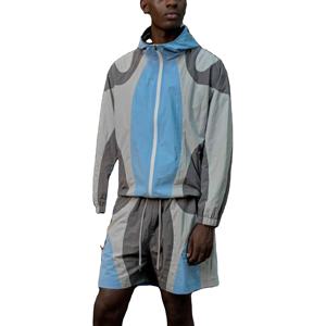 Ensemble court coupe-vent deux pièces en nylon zippé de qualité supérieure, respirant et décontracté, pour homme BY BS 2026 - Product Image 2