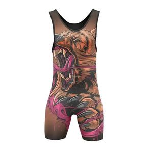 Combinaison de lutte à séchage rapide résistante à la transpiration, impression par sublimation, tailles adultes, vêtements de combat en cage MMA - Product Image 4