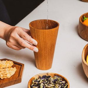 Hot Selling Wooden Drink <b>Cup</b> with Lid Koi Best-Selling Natural Wood <b>Cups</b> for Hot and <b>Cold</b> Drinks Koi - Product Image 4