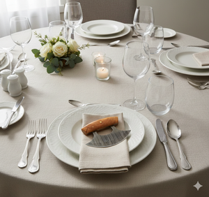 Cuchillo Ulu de Estilo Tradicional Hecho a Mano, Hoja de Acero de Damasco Natural Forjada, Funda de Cuero y Madera de Arce, Cuchillo de Cocina Ecológico - Product Image 5