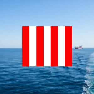 Nautical Signal <b>Flag</b> Port 60x50cm Marine Communication <b>Flag</b> - Product Image 2