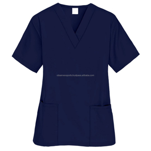 Ensembles d'uniformes d'allaitement pour femmes hommes ensemble de gommages uniformes d'infirmière pour hôpital médecin haut et pantalon avec plusieurs poches - Product Image 1